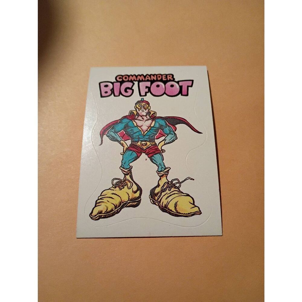 1983 General Mills Zero Heroes Trading Card Sticker Card Vintage #19